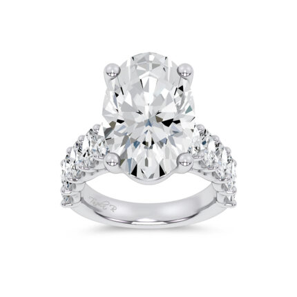 14k 10.00CT Certified Lab Grown Engagement Ring