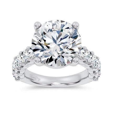 14K 9.50CT Certified Lab Grown Engagement Ring