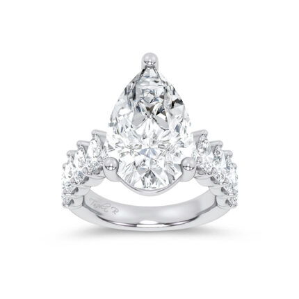 14K 9.00CT Certified Lab Grown Engagement Ring