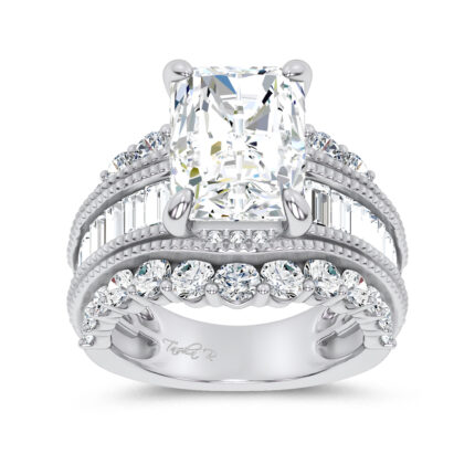 14K 7.33CT Certified Lab Grown Engagement Ring