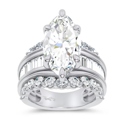 14K 7.33CT Certified Lab Grown Engagement Ring