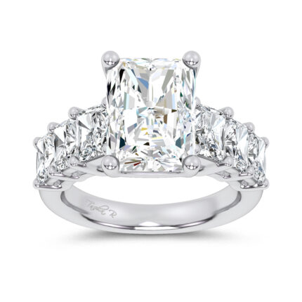 14K 6.90CT Certified Lab Grown Engagement Ring