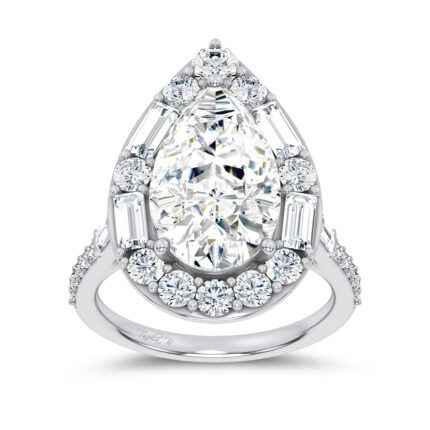 14K 6.82CT Certified Lab Grown Engagement Ring