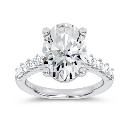 14K 5.72CT  Certified Lab Grown Engagement Ring