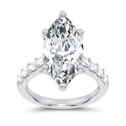 14K 5.72CT  Certified Lab Grown Engagement Ring