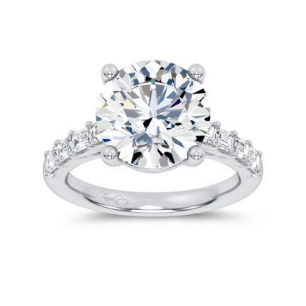 14K 5.70CT Certified Lab Grown Engagement Ring