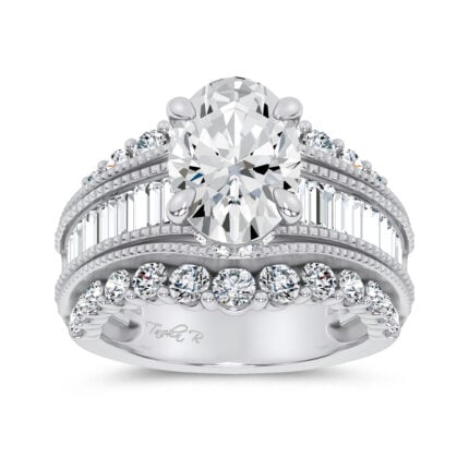 14K 5.12CT Certified Lab Grown Engagement Ring