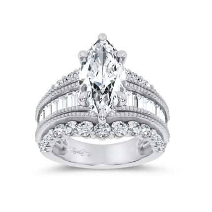 14K 5.72CT Certified Lab Grown Engagement Ring