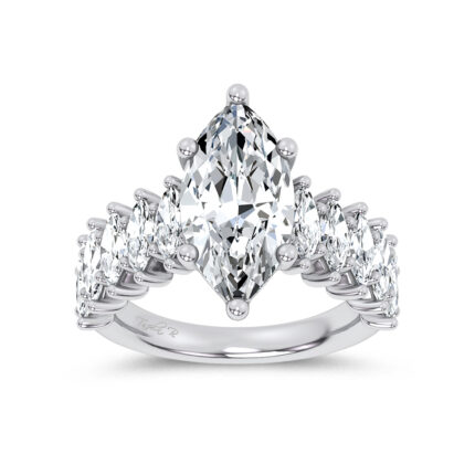14K 4.60CT Certified Lab Grown Engagement Ring