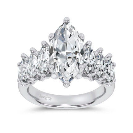 14K 4.56CT Certified Lab Grown Engagement Ring