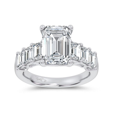 14K 4.50CT  Certified Lab Grown Engagement Ring