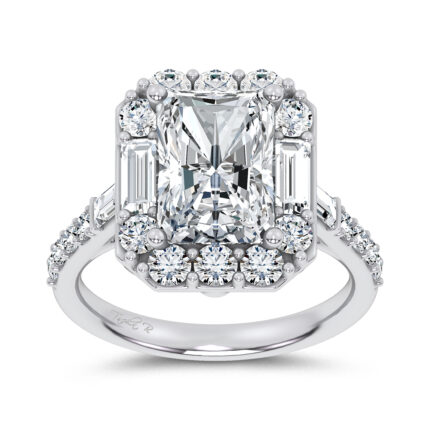 14K 4.20CT  Certified Lab Grown Engagement Ring