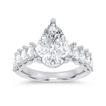 14K 4.20CT  Certified Lab Grown Engagement Ring