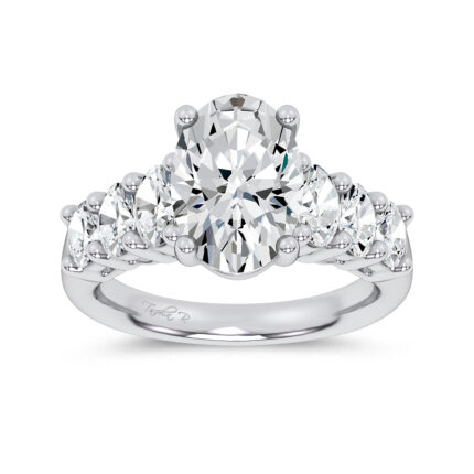 14K 4.06CT Certified Lab Grown Engagement Ring