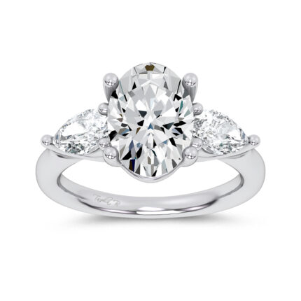 14K 3.80CT Certified Lab Grown Engagement Ring