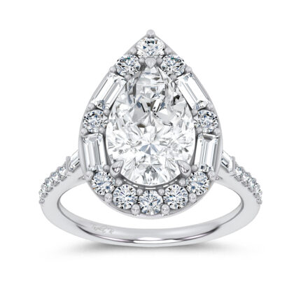 14K 3.75CT Certified Lab Grown Engagement Ring