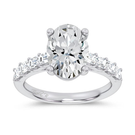 14K 3.60CT Certified Lab Grown Engagement Ring