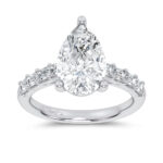 14K 3.64CT Certified Lab Grown Engagement Ring