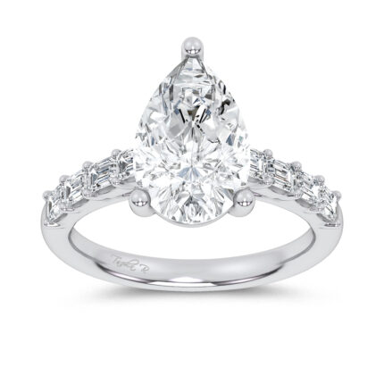 14K 3.64CT Certified Lab Grown Engagement Ring
