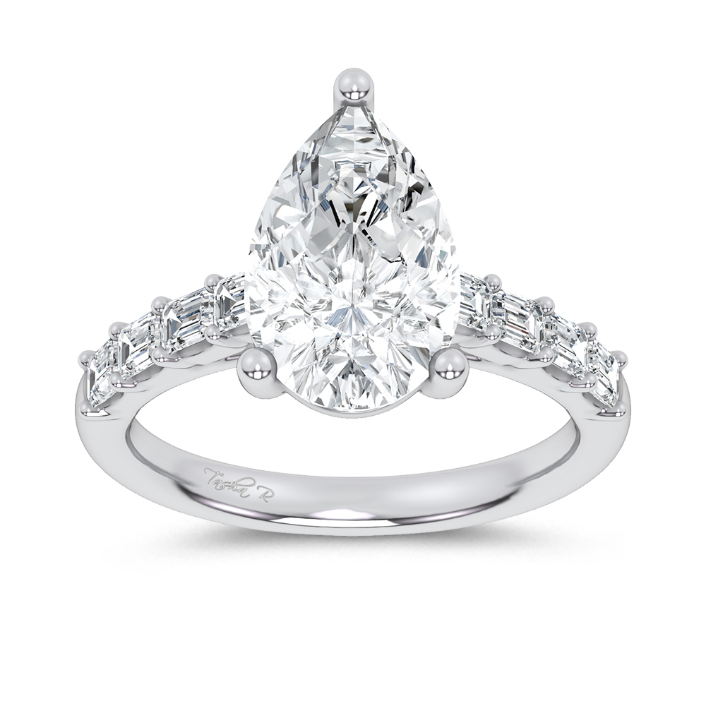 14K 3.64CT Certified Lab Grown Engagement Ring - Image 1
