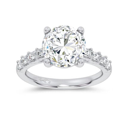 14K 3.64CT Certified Lab Grown Engagement Ring