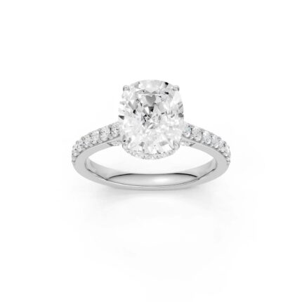 14K 3.50CT Lab Grown Diamond Engagement Ring