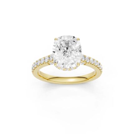 14K 3.50CT Lab Grown Diamond Engagement Ring