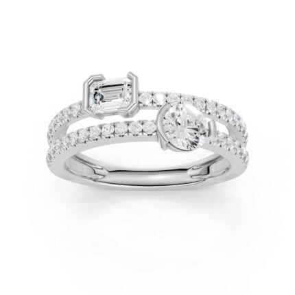 14K 1.00CT Lab Grown Diamond Fancy Ring