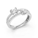14K 1.00CT Lab Grown Diamond Fancy Ring - Image 4
