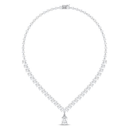 14K 25.30CT Certified Lab Grown NECKLACE