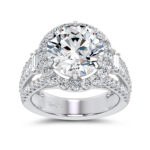14K 6.50CT Certified Lab Grown Engagement Ring