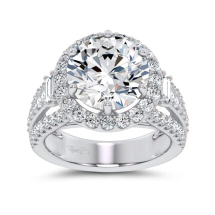 14K 6.50CT Certified Lab Grown Engagement Ring