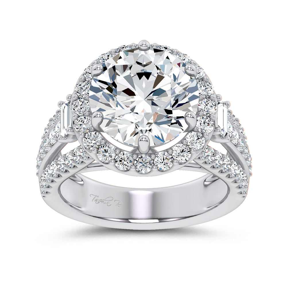 14K 6.50CT Certified Lab Grown Engagement Ring - Image 1
