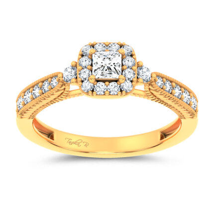 14K 0.55CT Certified Lab Grown Promise Ring