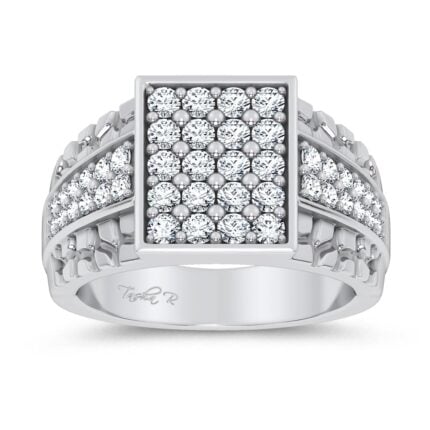 14K 1.50CT LAB GROWN Diamond Mens Ring