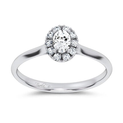14K 0.33CT Certified Lab Grown Promise Ring