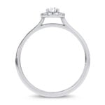 14K 0.33CT Certified Lab Grown Promise Ring - Image 3