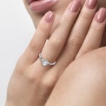 14K 0.33CT Certified Lab Grown Promise Ring - Image 4