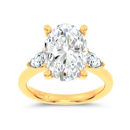 14K 6.61CT Certified Lab Grown Engagement Ring