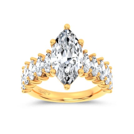 14K 4.60CT Certified Lab Grown Engagement Ring