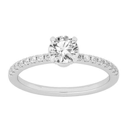 10K 1.00CT Certified Lab Grown Diamond Ring