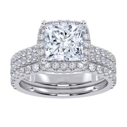 14K 2.54CTCertified Lab Grown Diamond Bridal Set