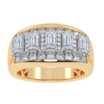 14K Yellow Gold 3.50CT Certified Lab Grown Mens Band