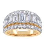 14K Yellow Gold 4.00CT Certified Lab Grown Mens Band