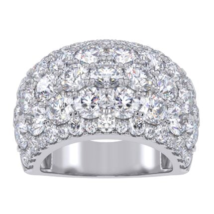 14K 6.00CT Certified Lab Grown Fancy Band