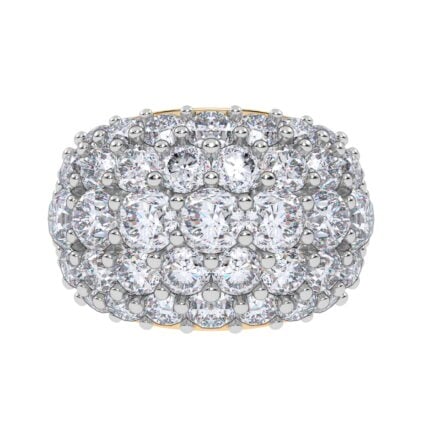 14K 6.00CT Certified Lab Grown Fancy Band
