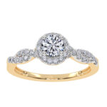 10K 0.53ct Lab Grown Promise Ring