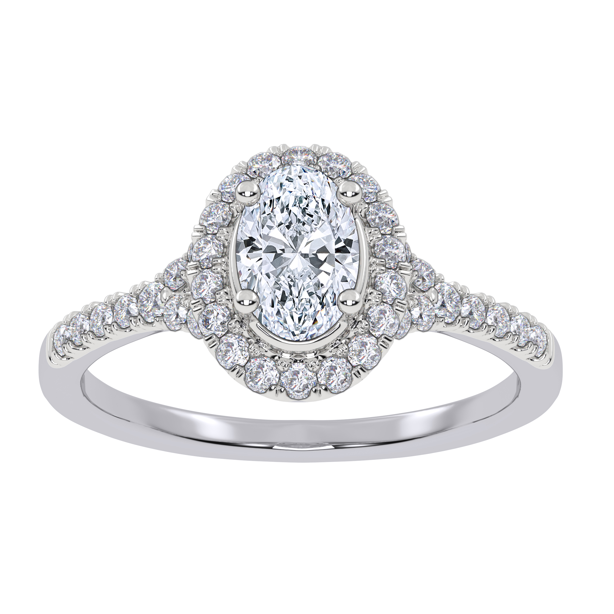 10K 0.52CT Lab Grown Promise Ring - Image 1
