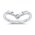 14K White Gold 0.25CT Certified Lab Grown  Diamond Enhancer Band
