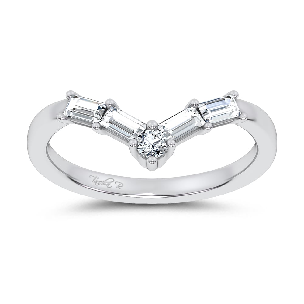 14K White Gold 0.25CT Certified Lab Grown Diamond Enhancer Band - Image 1